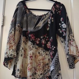 SALE Jaipur Gorgeous Multicolor Blouse Size XL Excellent Condition